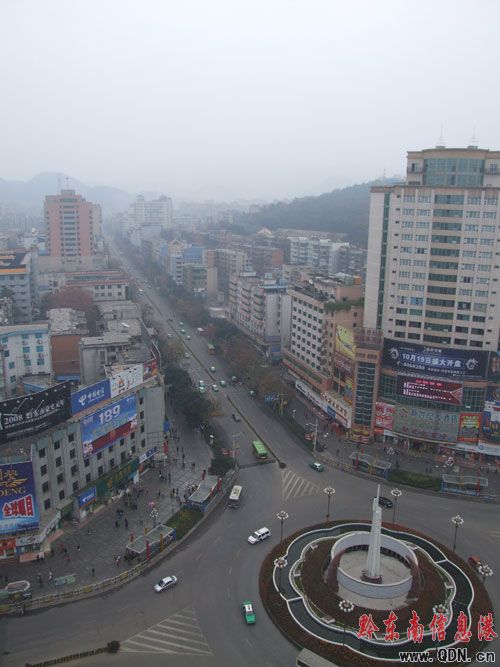俯瞰凯里市中心大十字组图