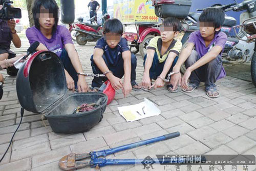 11岁偷车贼透露曾收8岁徒弟(图)