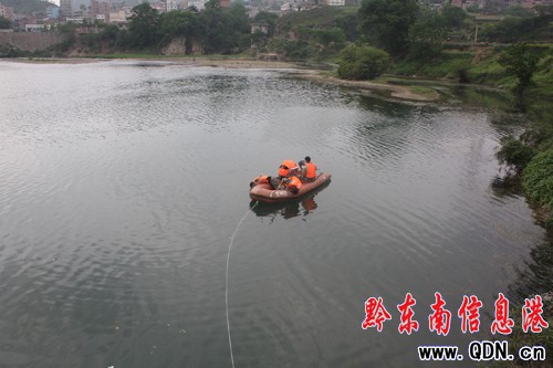 清水江凯里河段现今年首例游泳溺亡事件(图) -