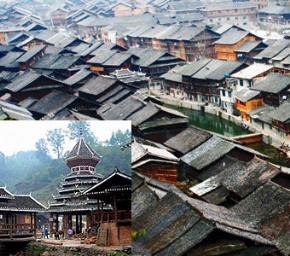黔东南最大的侗族村寨—黎平肇兴侗寨（图）
