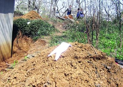 私家果园一夜多出11座坟 社区:村民建坟为谋补偿
