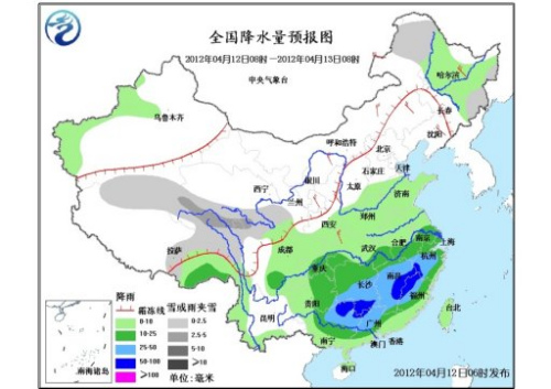 中新网4月12日电 据中央气象台预报,今天开始,北方大部气温开始自北向南逐步回升,降水明显减少,南方大部在冷暖空气的共同影响下,雨势有所加强,特别是江南地区有强降雨天气。